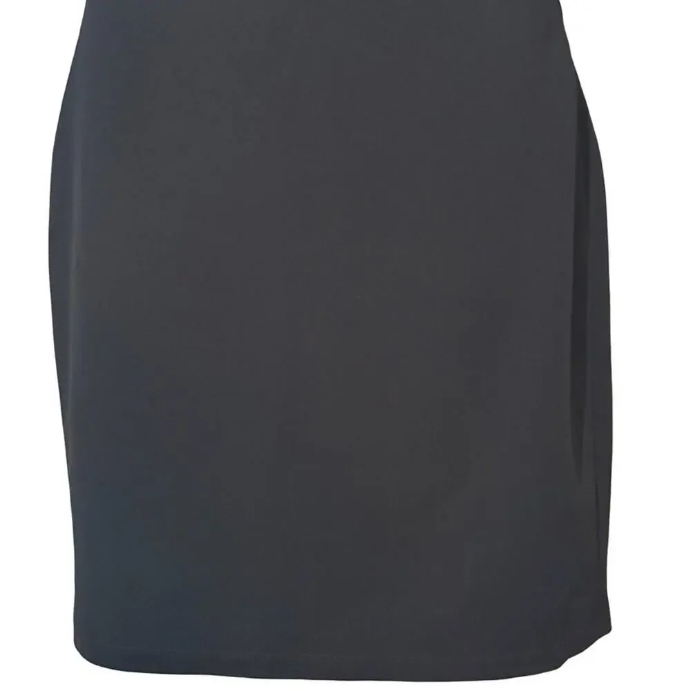 Lulus Perfect Mesh Black Bodycon Stretch Mini Dress 3/4 Sleeve Party LBD sz M
